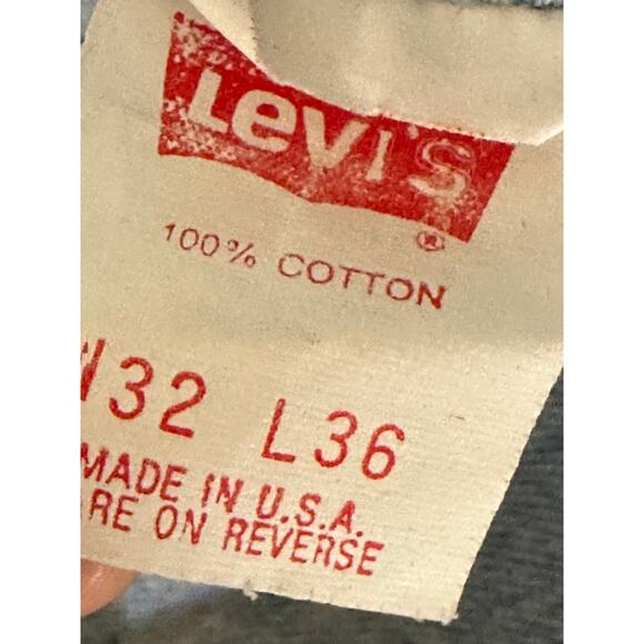 Vintage Levi's 501 Acid Wash Denim Jeans Made USA Size 30 x 35 Straight Leg - Picture 4 of 11